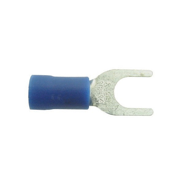 Wiring Connectors - Blue - Fork - 5mm - Pack of 4