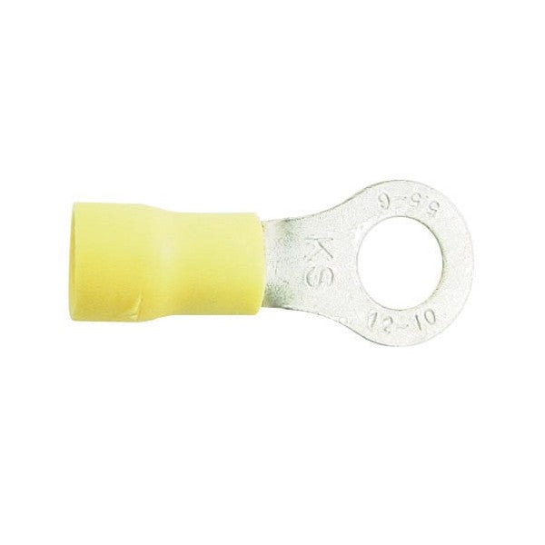 Wiring Connectors - Yellow - Ring - 6mm - Pack of 2
