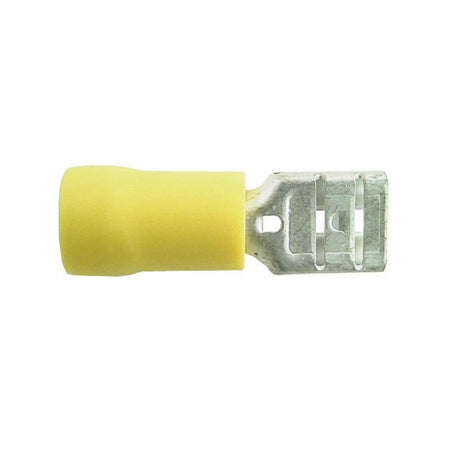 Wiring Connectors - Yellow - Female Slide-On 250 - 6.3mm - Pack of 2