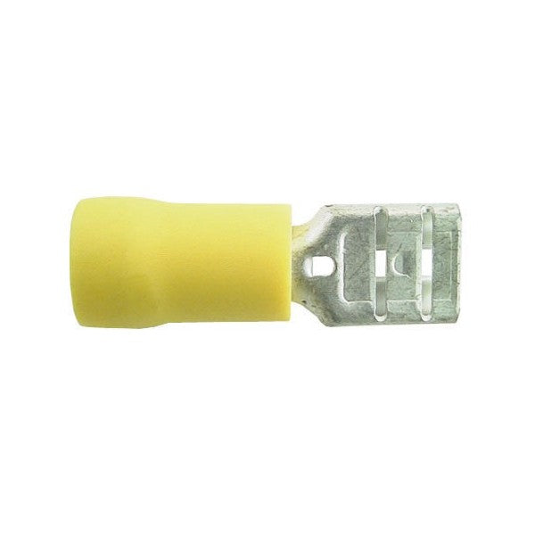 Wiring Connectors - Yellow - Female Slide-On 250 - 6.3mm - Pack of 2