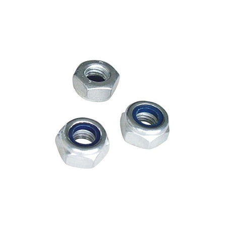 Self Locking Nuts - M10 x 1.5mm Pitch - Pack Of 3