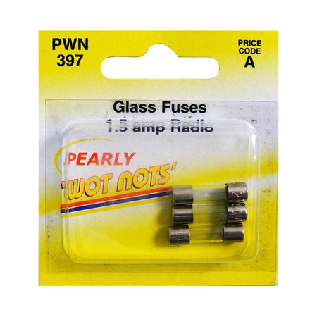 Fuses - DIN Glass - 1.5A - Pack Of 3