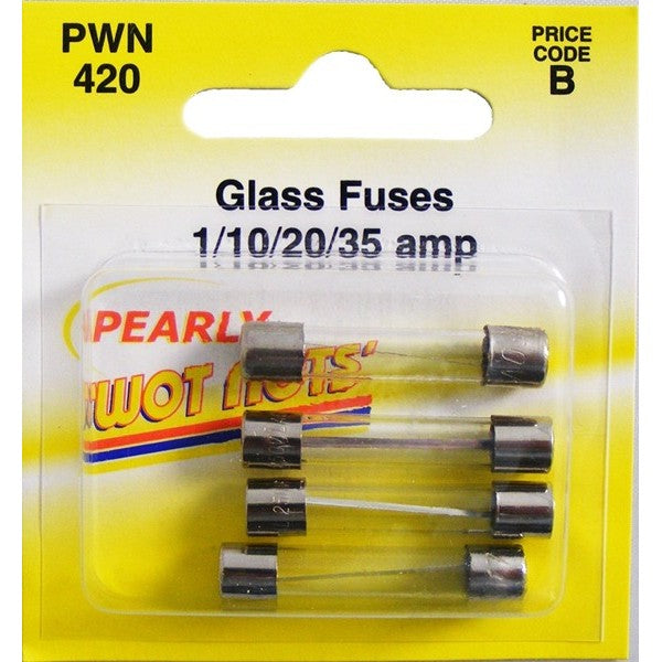Fuses - Assorted Glass - Pack Of 4