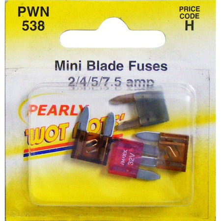 Fuses - Mini Blade - Assorted - Pack Of 4