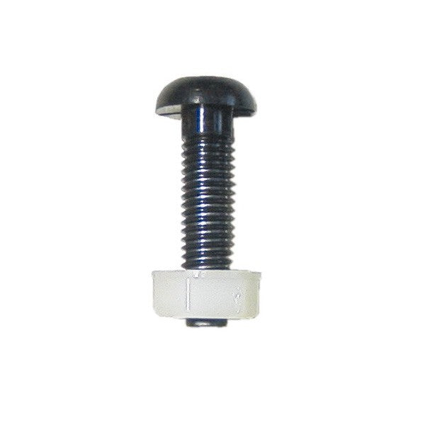 Number Plate Screw & Nut - Black - M6 x 23mm