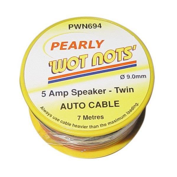 Twin Speaker Cable - Red/Black - 7m - 5A
