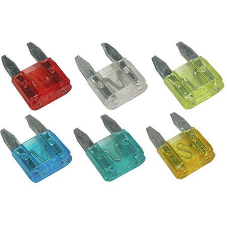 Fuses - Mini Blade - Assorted - Pack Of 5 (3A/5A/10A/15A/25A)