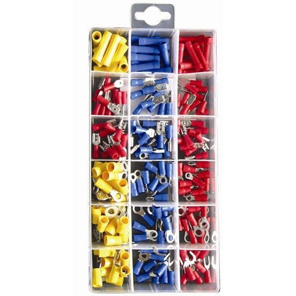 Wiring Connectors - Crimp Type - Assorted - Pack of 180