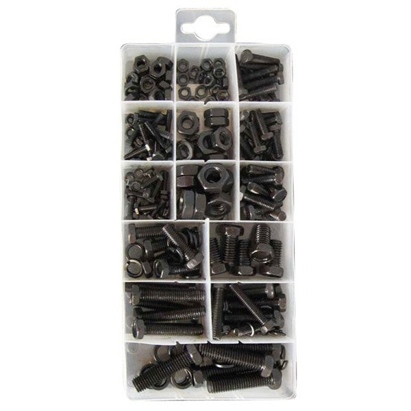 Nuts, Bolts & Spring Washers - Assorted - Pack Of 240