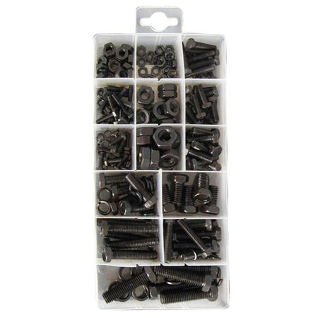 Nuts, Bolts & Spring Washers - Assorted - Pack Of 240