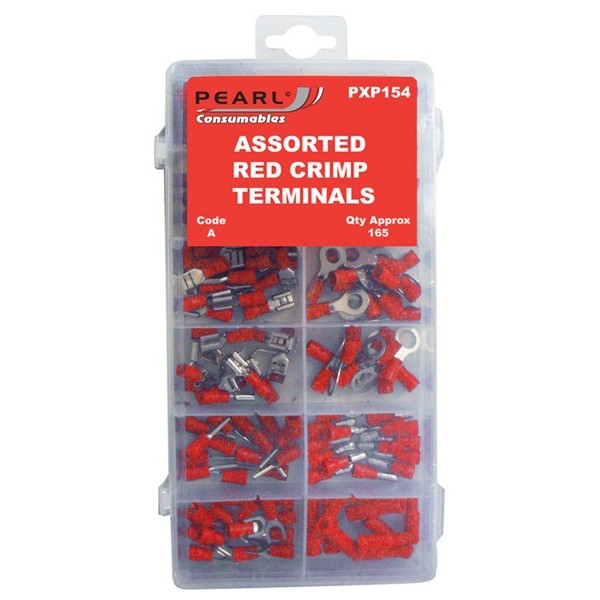 Wiring Connectors - Red - Pre-Insulated Assorted - Pack of 165
