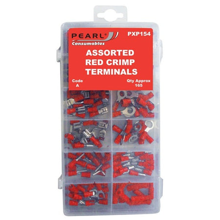 Wiring Connectors - Red - Pre-Insulated Assorted - Pack of 165
