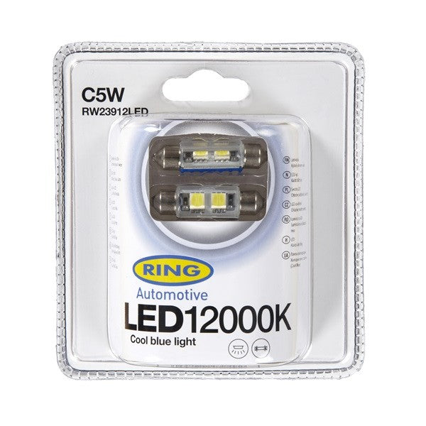 LED Bulb - 12V C5W 12000K-LED - Blue