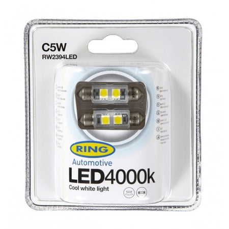 LED Bulb - 12V C5W 4000K-LED - White