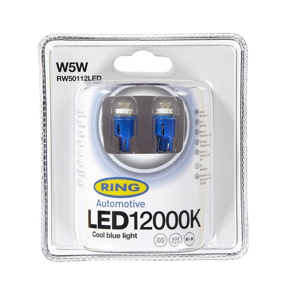 LED Bulb - 12V W5W 12000K-LED - Blue