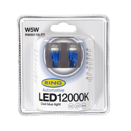 LED Bulb - 12V W5W 12000K-LED - Blue