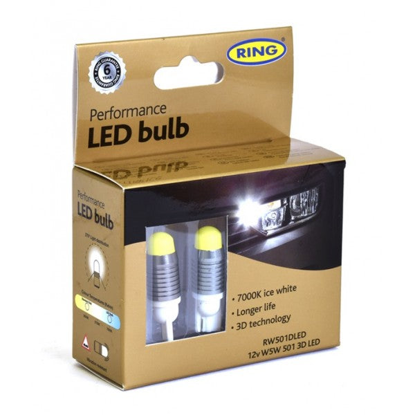 LED Bulb - 12V 3d W5W 7000k-LED - Long Life