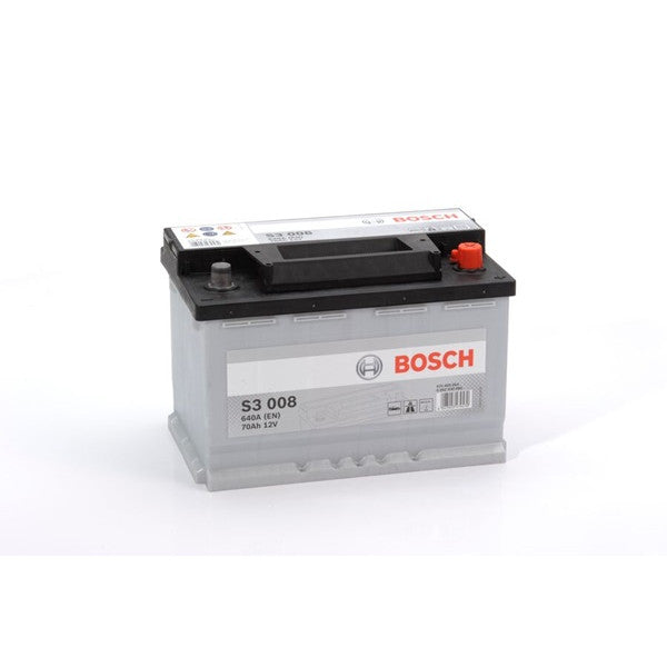 Bosch S3008 Battery  - 12V - 70Ah - 640CCA