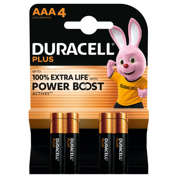 Duracell AAA Plus Power With Power Boost - Pack of 4