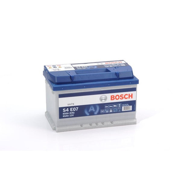 Bosch S4E07 Battery  - 12V - 65Ah - 650CCA