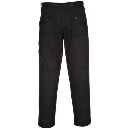 Action Trousers - Black - 34in. Waist (Short)