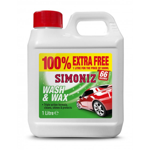 Wash and Wax - 500ml with 100% Extra Free
