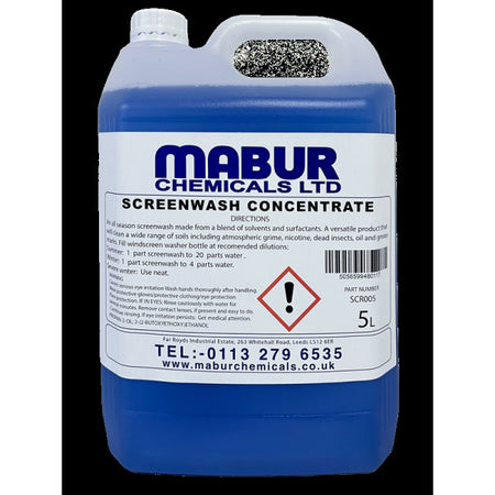 Mabur Chemicals Screenwash Concentrate (-15C) - 5 Litre