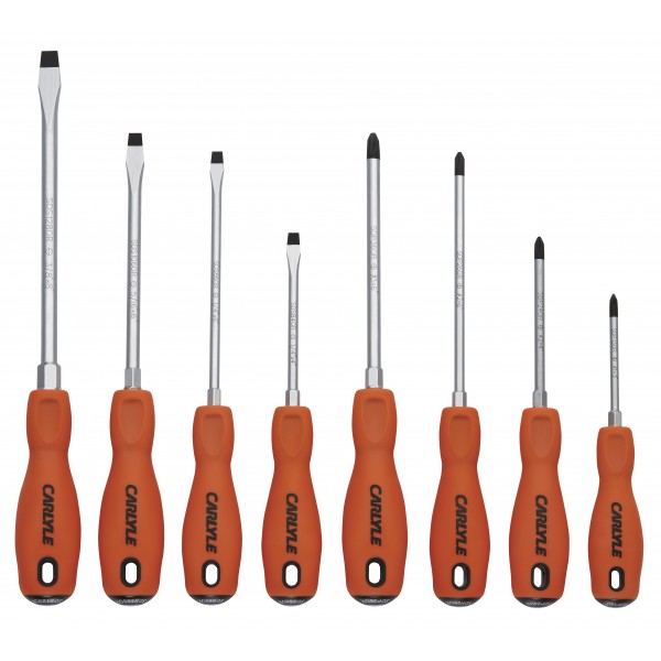 Screwdriver Set - Phillips & Slotted - Orange