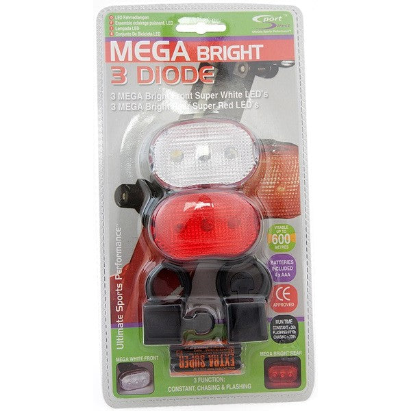 MegaBright Twin LED Cycle Light Set