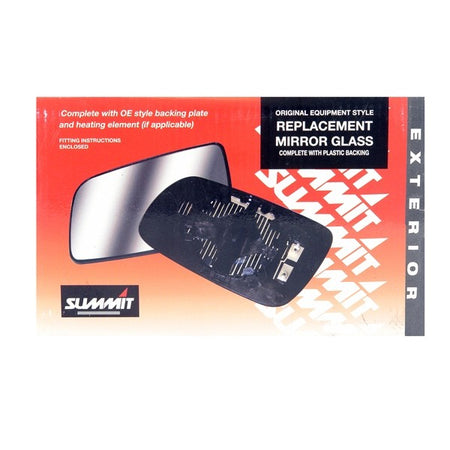 Mirror Glass Replacement - OEM Style With Base Plate