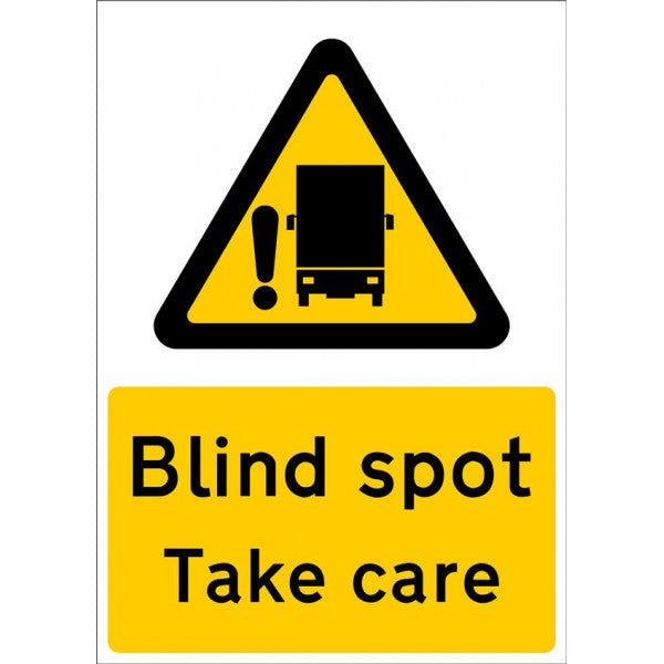 Outdoor Vinyl Sticker - Blind Spot Take Care - Large