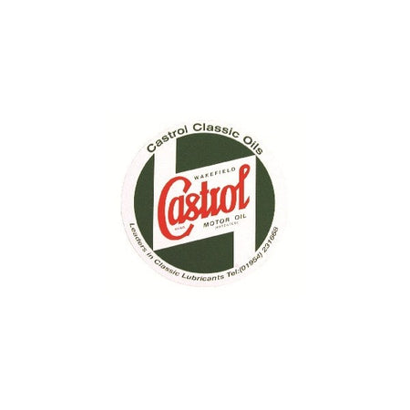 Outdoor Vinyl Sticker - Green - Castrol Classic Bodywork Sticker 9”