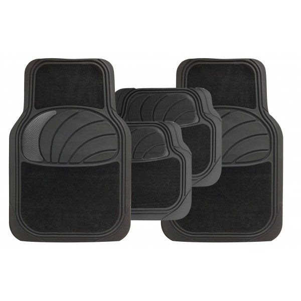 Combination Universal Mat Set - Azura - Carpet/Carbon - 4 Piece