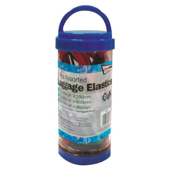 Luggage Elastics - 8 Piece - Assorted