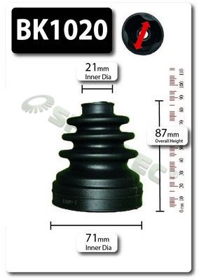 Shaftec BK1020 Bellow Kit, drive shaft - 1