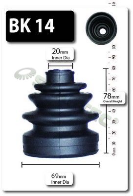 Shaftec BK14 Bellow Kit, drive shaft - 1