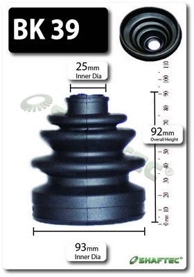 Shaftec BK39 Bellow Kit, drive shaft - 1