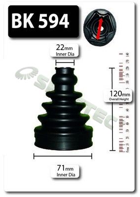 Shaftec BK594 Bellow Kit, drive shaft - 1