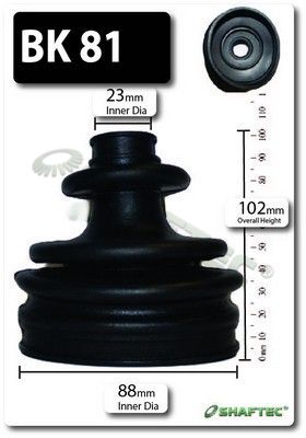 Shaftec BK81 Bellow Kit, drive shaft - 1