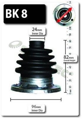 Shaftec BK8 Bellow Kit, drive shaft - 1