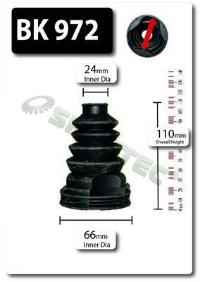 Shaftec BK972 Bellow Kit, drive shaft - 1