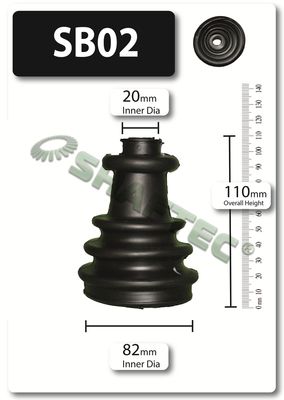 Shaftec SB02A Bellow Kit, drive shaft - 1