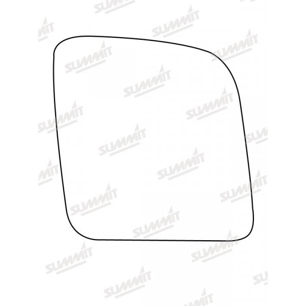 Mirror Glass Replacement - Commercial OEM Style With Base Plate