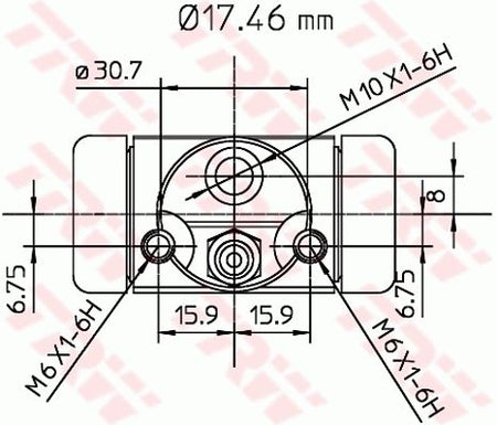 TRW BWA130 Wheel Brake Cylinder - 2