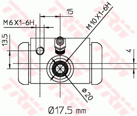 TRW BWC243 Wheel Brake Cylinder - 2