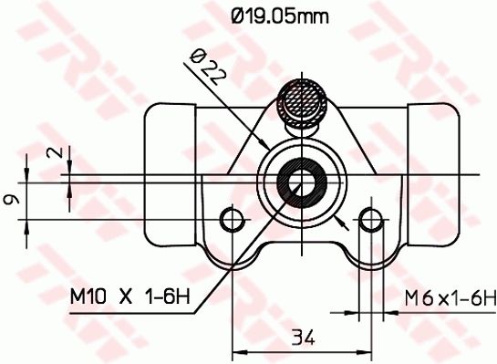TRW BWD127 Wheel Brake Cylinder - 2