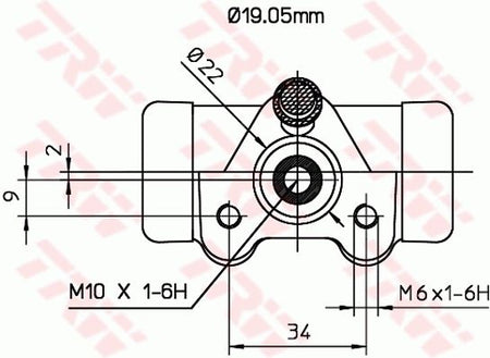 TRW BWD127 Wheel Brake Cylinder - 2