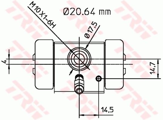 TRW BWF113 Wheel Brake Cylinder - 2