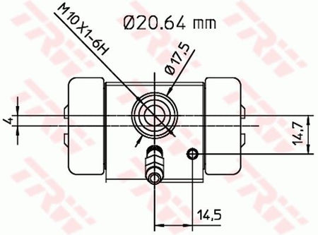 TRW BWF113 Wheel Brake Cylinder - 2