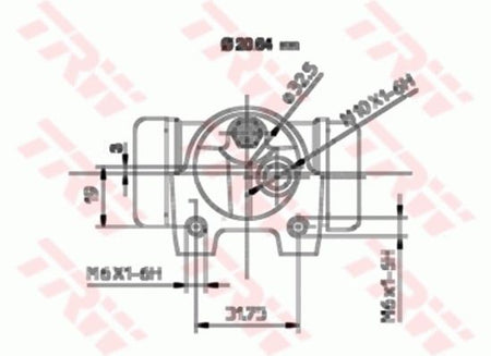 TRW BWF118 Wheel Brake Cylinder - 2